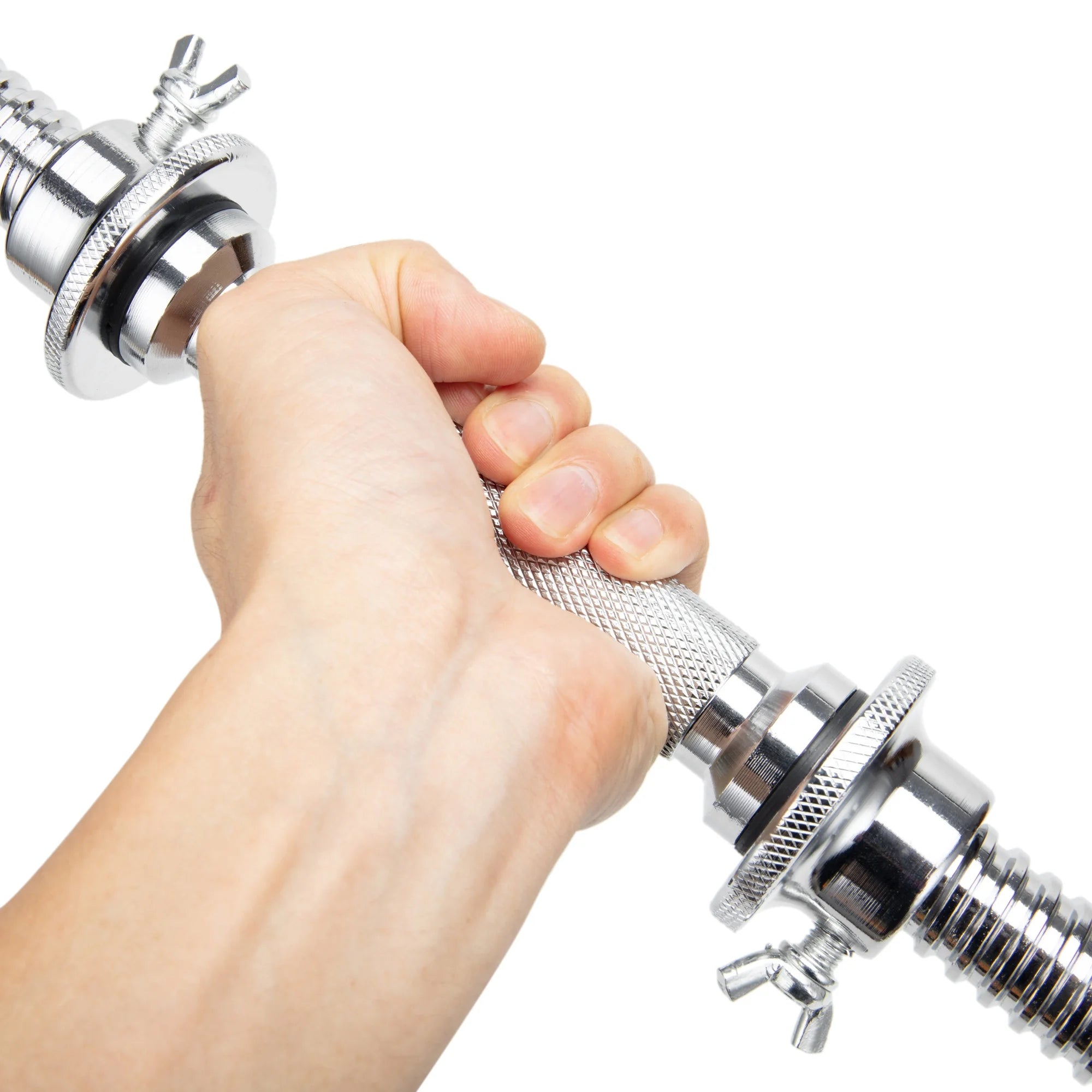 17.7 Inch Solid Steel Adjustable Dumbbell Handle Bar Z5850