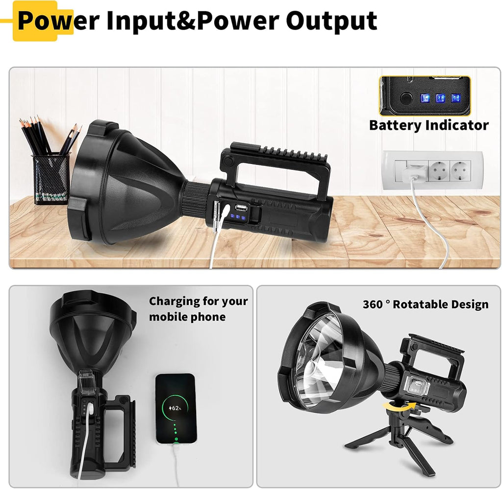 Rechargeable LED Spotlight Flashlight H772