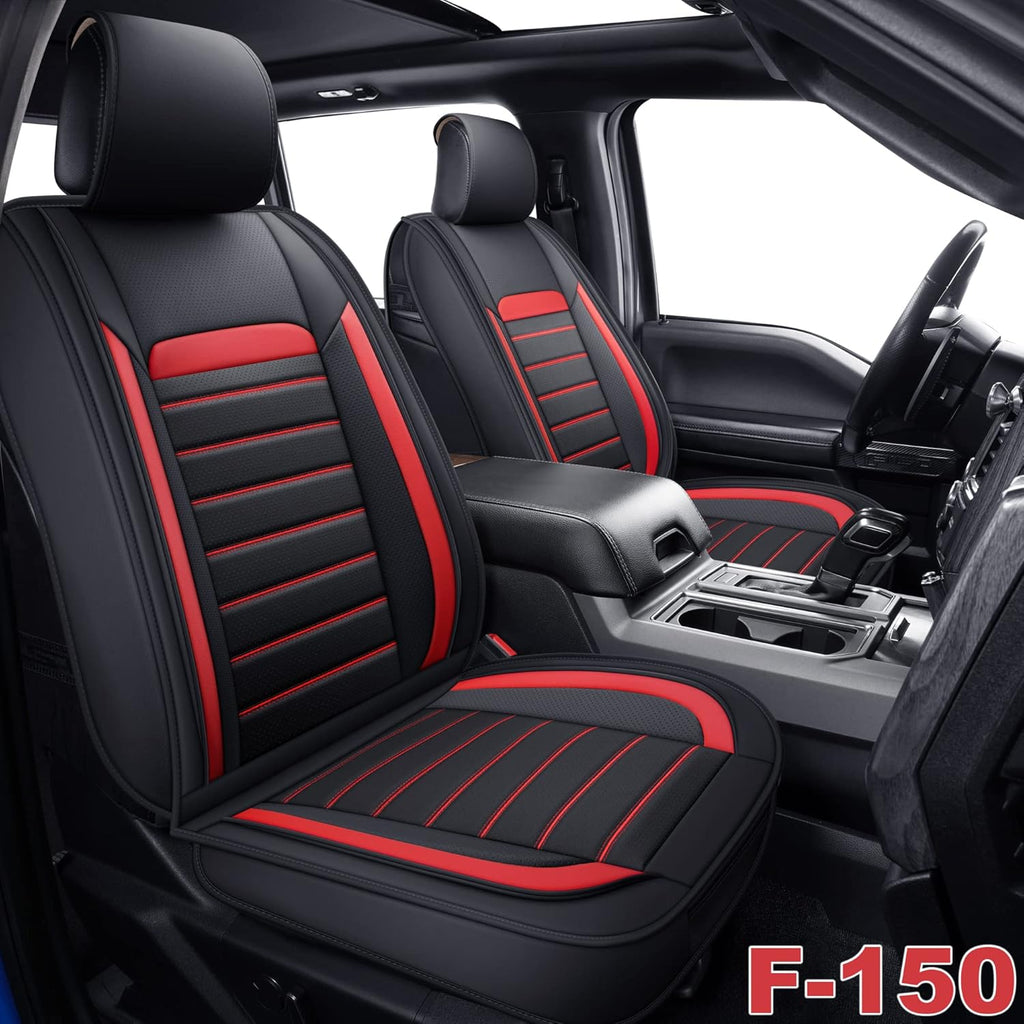 Gray Faux Leather Full Set Pickup Truck Seat Covers D625897