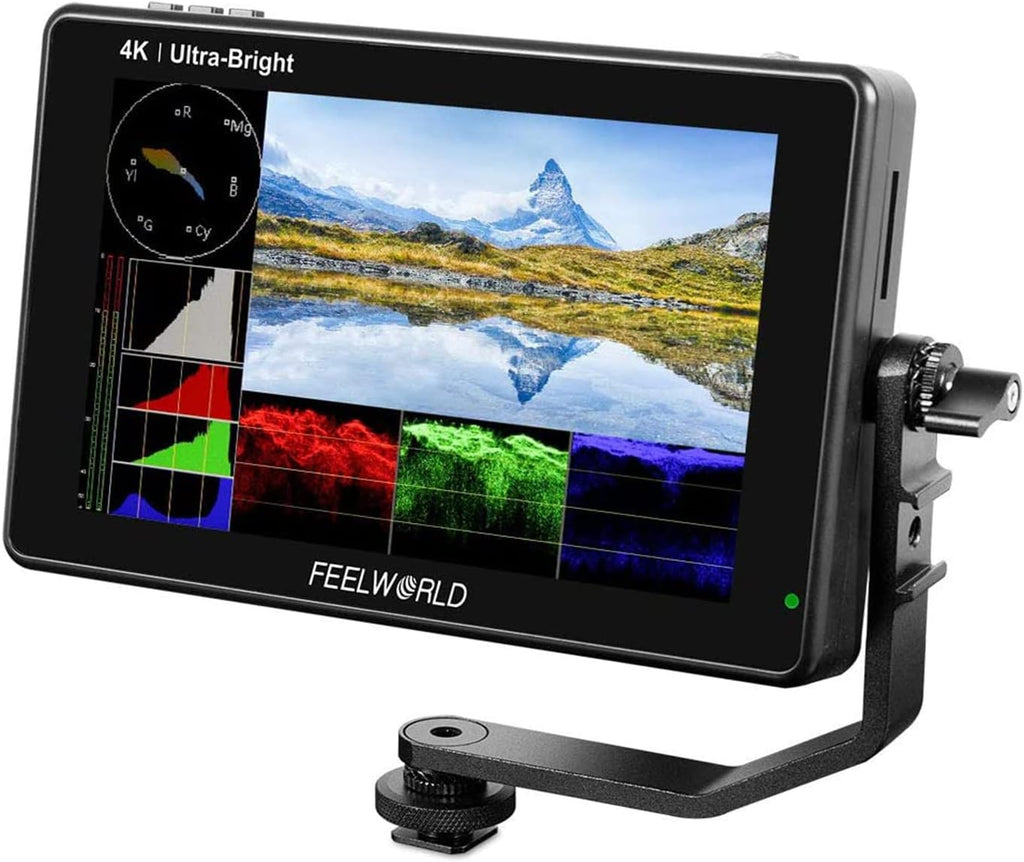7 Inch 2200nits Touch Screen Camera Field Monitor with Waveform VectorScope 4K HDMI Input I774684