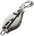 Snatch Block with Hook & Brass Bushing T304 SS 3/4" x 5" A6703