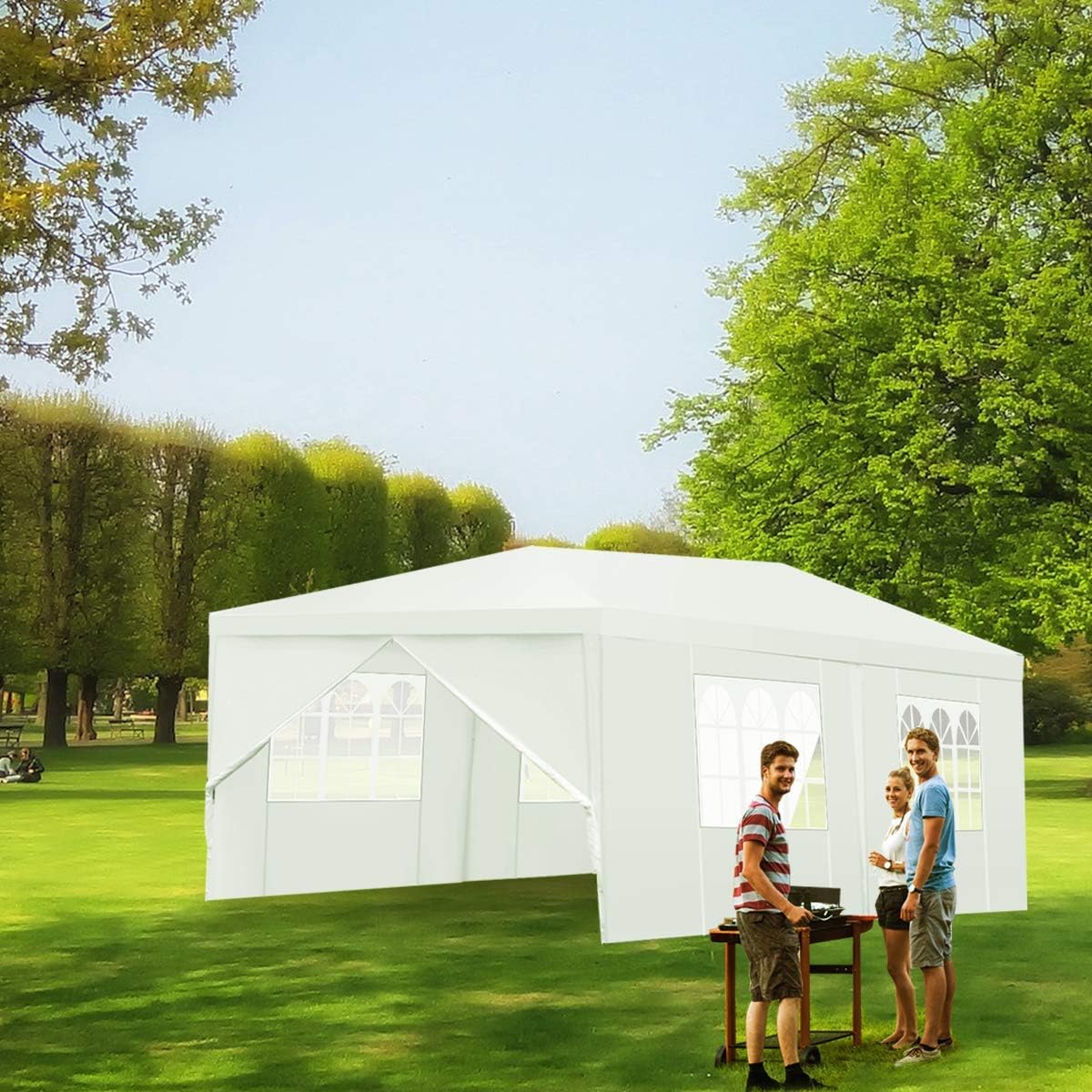 White 10x20 Outdoor Tent Canopy with Removable Sidewalls C109263