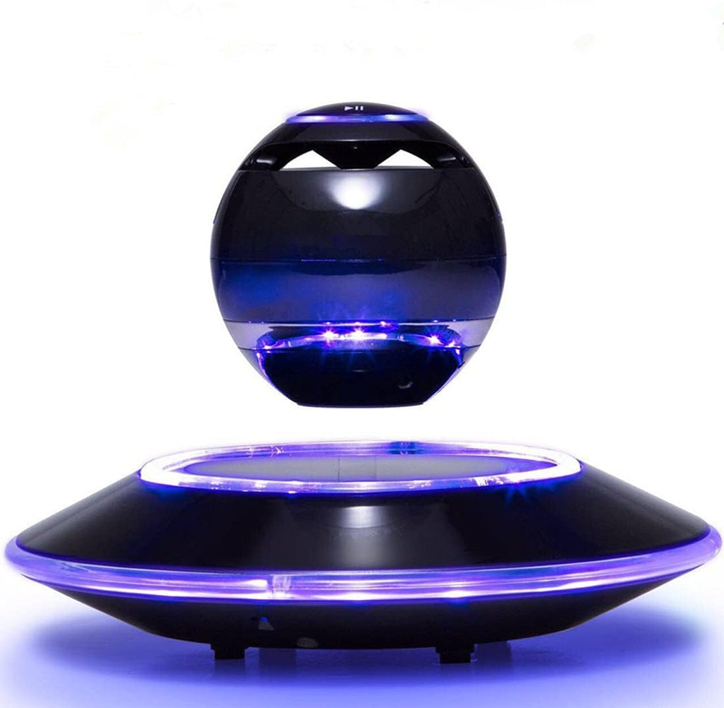 Levitating Bluetooth Speaker with LED Light (Black) N4009