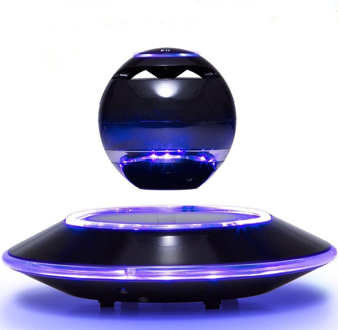 Levitating Bluetooth Speaker with LED Light (Black) N4009