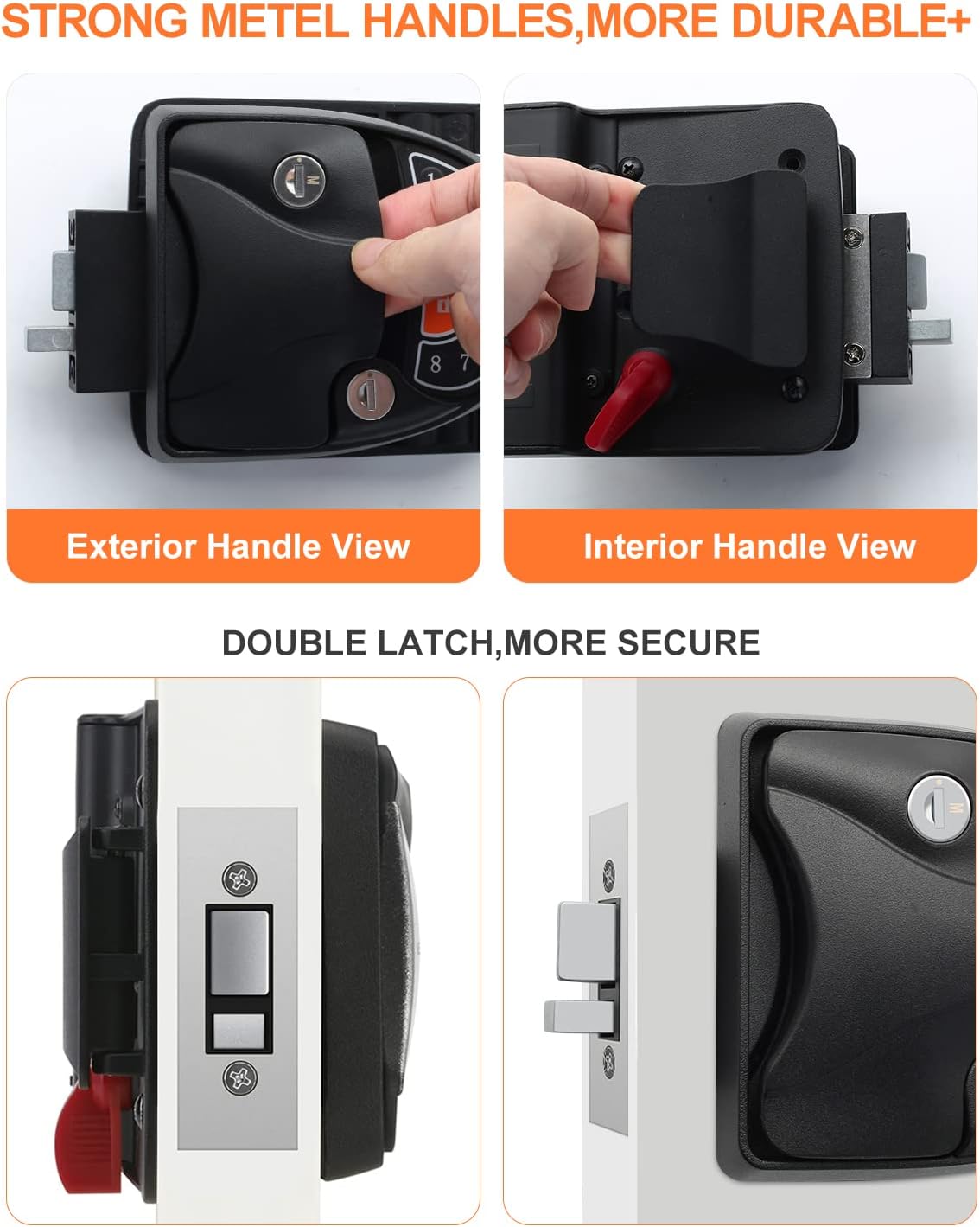 RV Keyless Entry Door Lock with Deadbolt and Backlit Keypad W50706