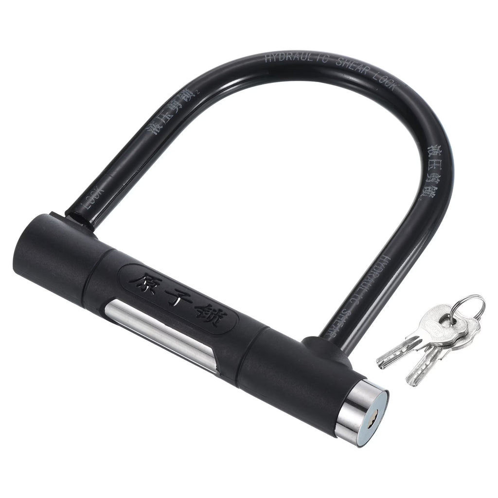 Black 13mm Bike U Lock with 2 Keys G654830