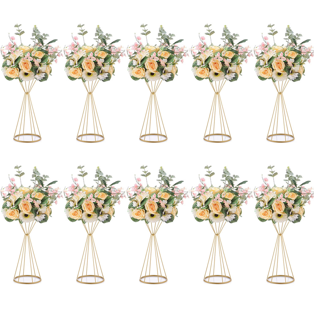 Gold Centerpiece Flower Stand 10 Pack E155680