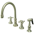 Satin Nickel Two Handle Kitchen Faucet I773550