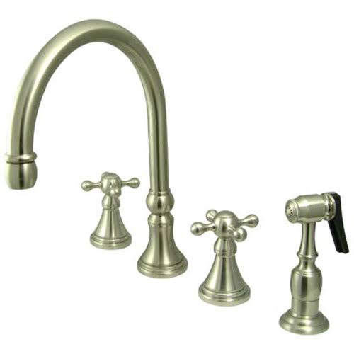 Satin Nickel Two Handle Kitchen Faucet I773550