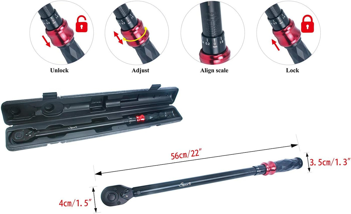 1/2" Drive Torque Wrench 50-350 NM Q143