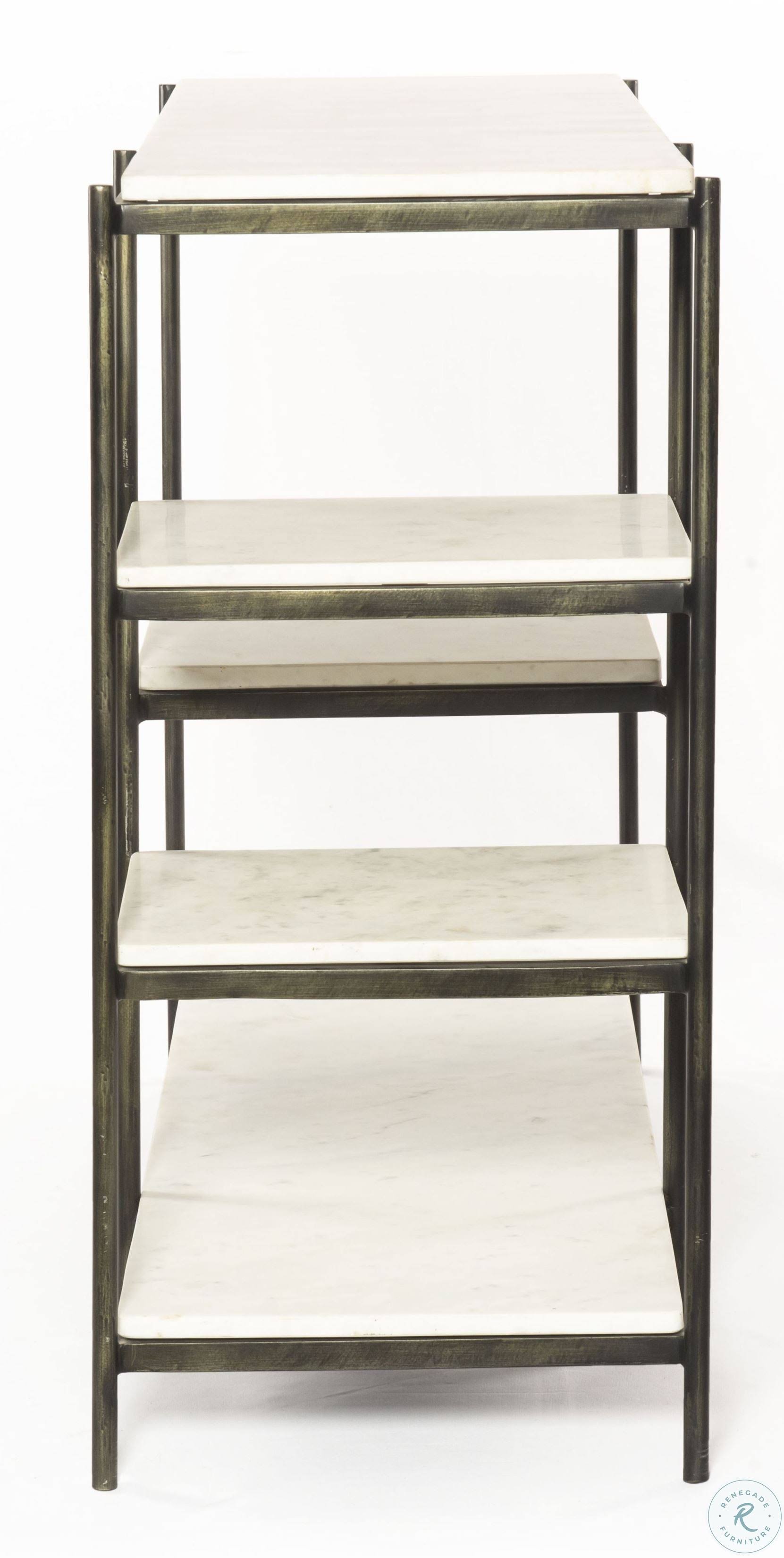 Hammered Grey Console Table Y978