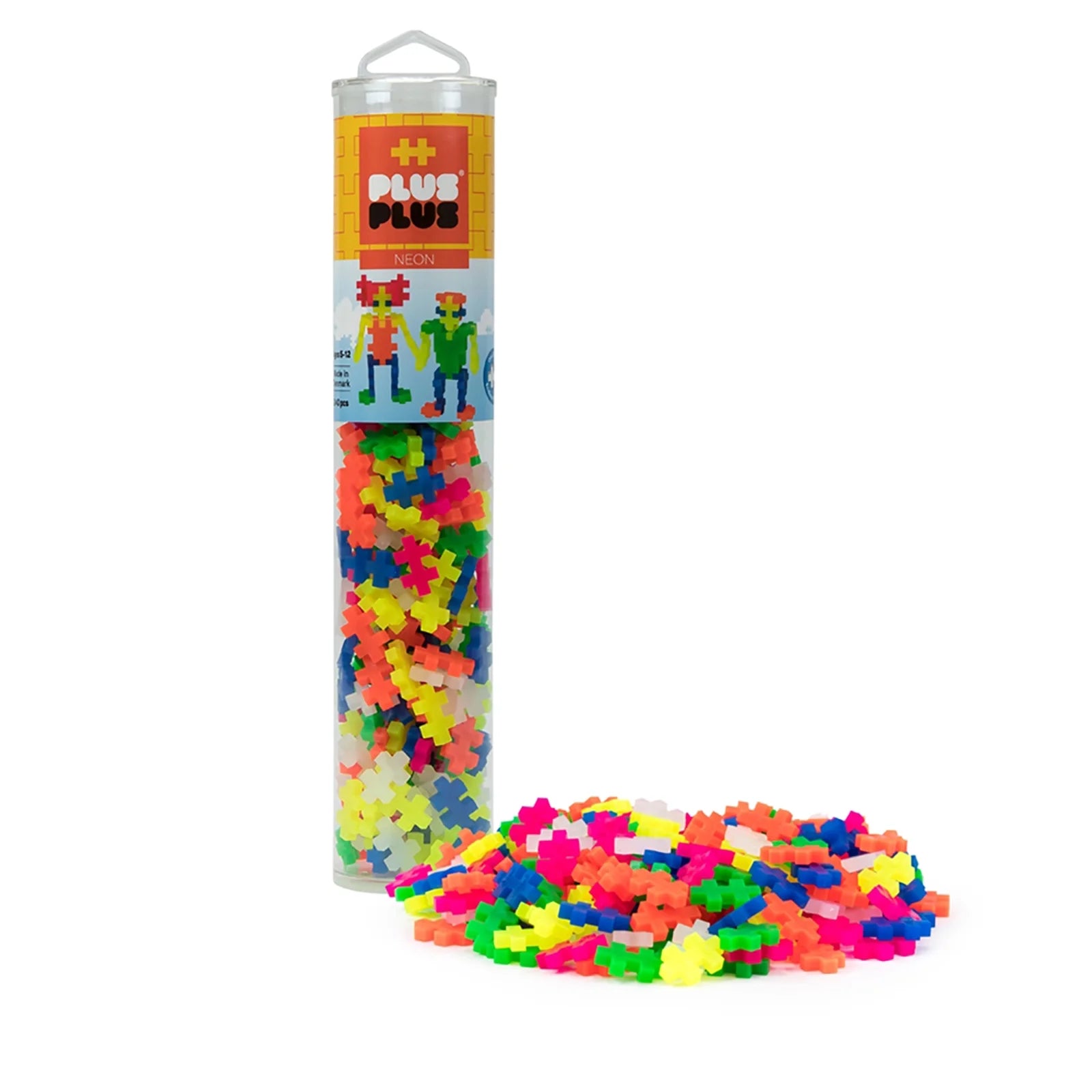 240 pc Neon Tube & Green Baseplate Building Set J760