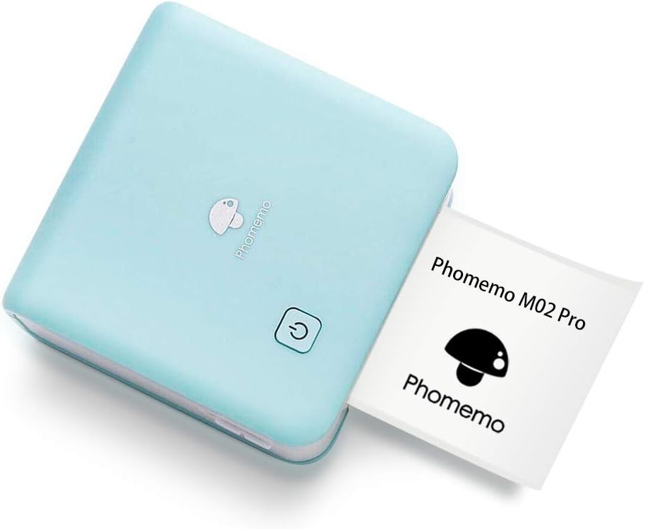 Cyan Mini Thermal Photo Printer R955