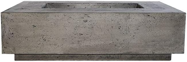 Pewter 56x38-Inch Concrete Gas Fire Pit U5640