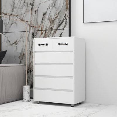 6 Drawer Accent Chest White K221