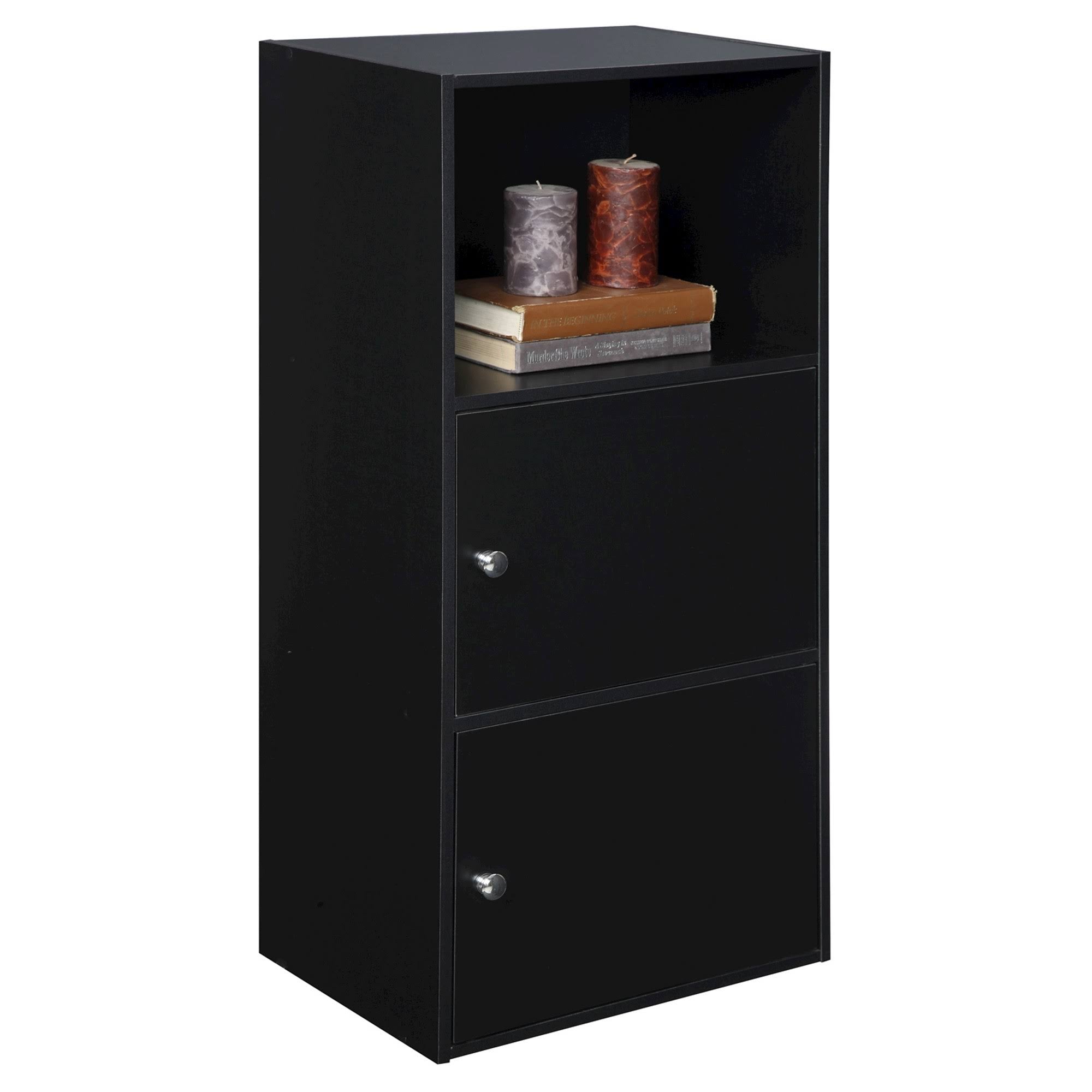 2 Door Black Cabinet N2256
