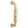 Satin Brass and Brown 6 inch Door Pull X557