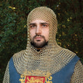 Plated Brass Mail Armor Coif E278