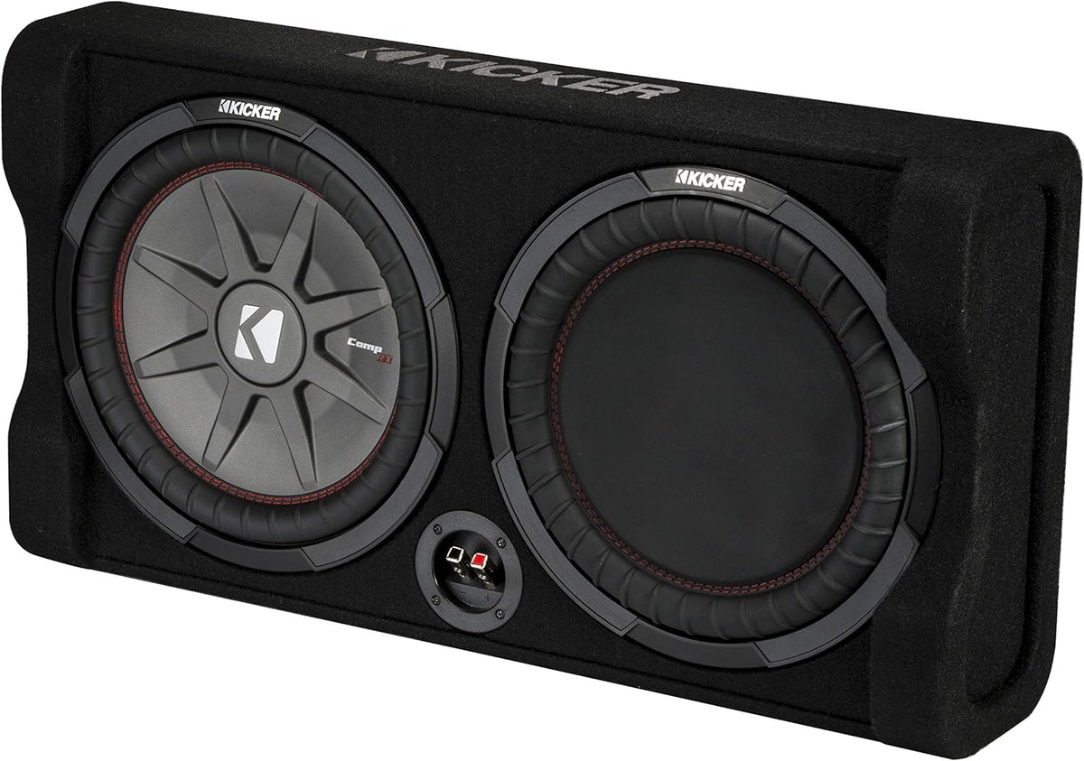 12 Thin Sub Box Passive Radiator Bundle with Amplifier & Amp Kit A710
