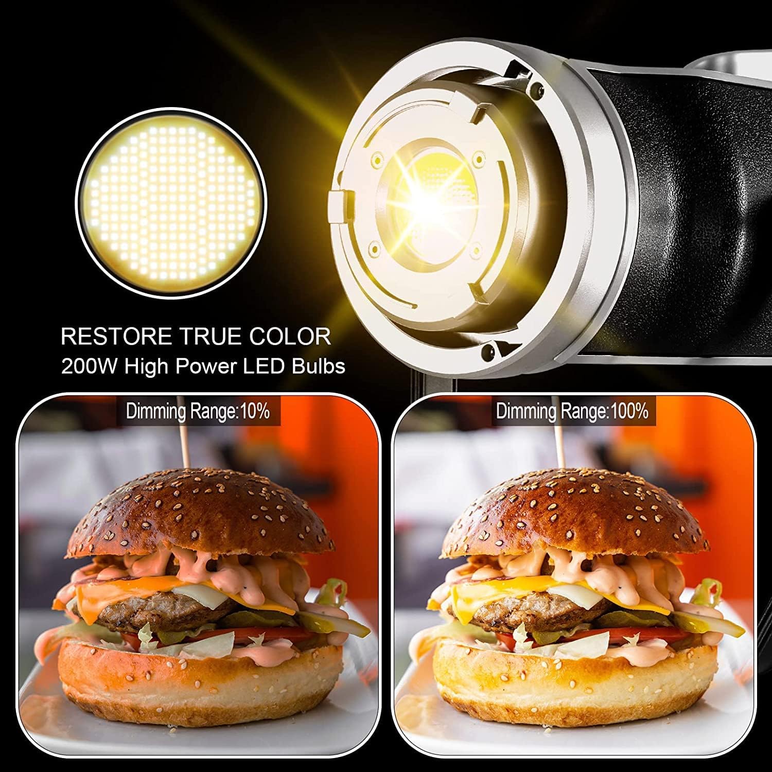 200W Bi-Color LED Video Light with Softbox M453