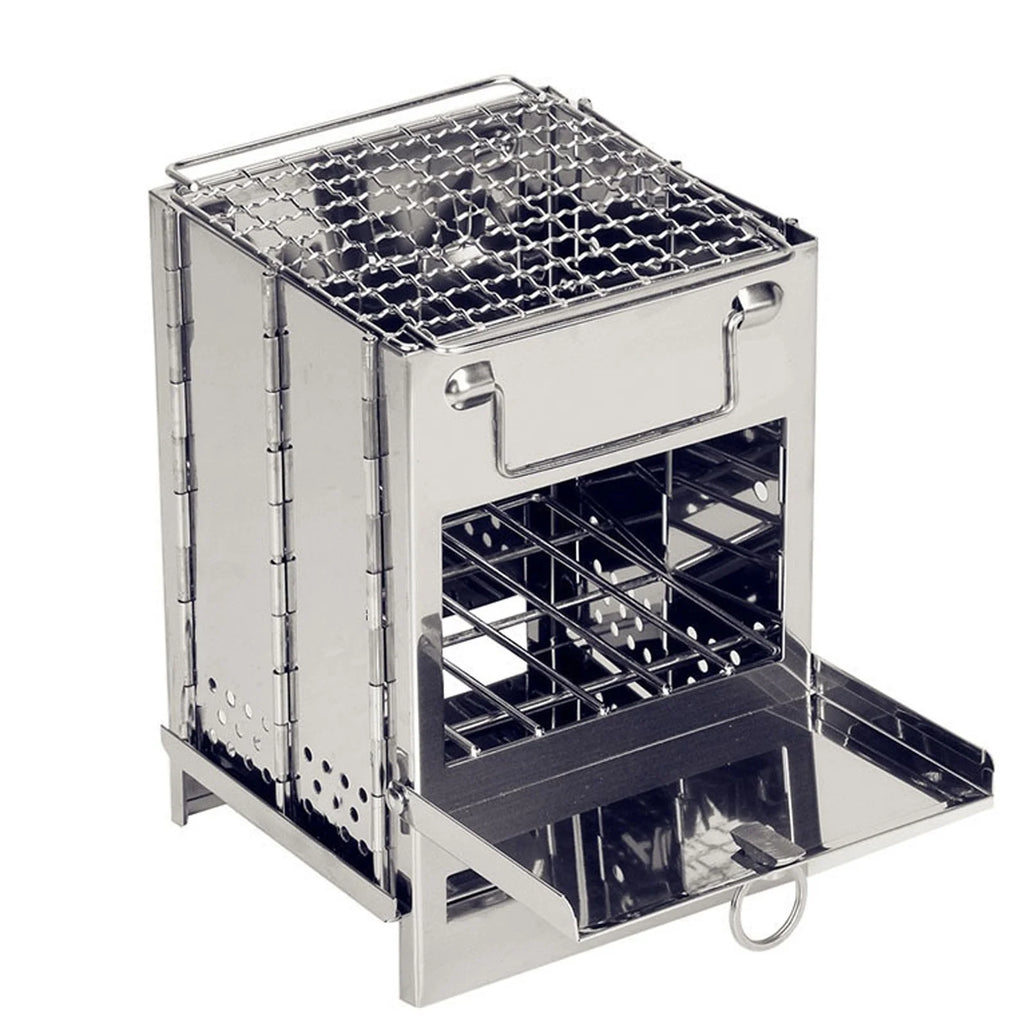 Stainless Steel Wood Burning Camping Stove F8927