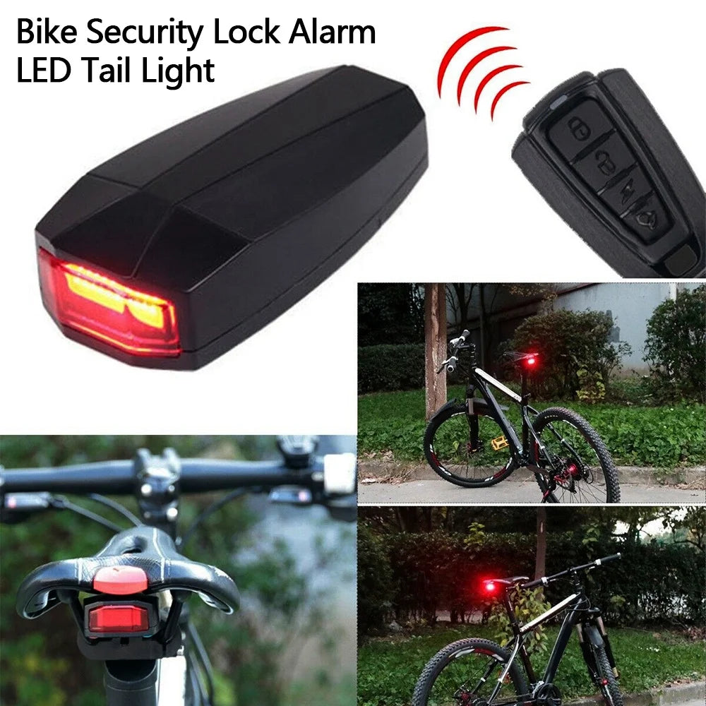 Smart Bike Tail Light with Wireless Remote Control and Electric Bell V189