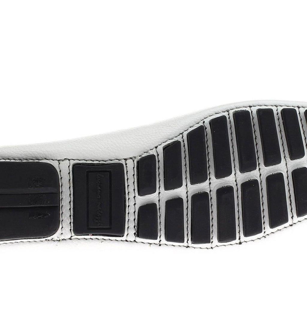 White Leather Comfort Shoes U2420