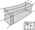55x12x12 Twisted Poly Batting Cage Net X36661