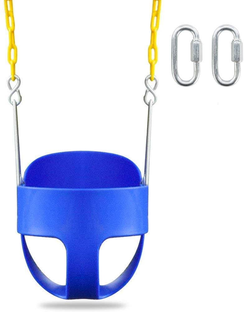 Toddler Swing with 2 Carabiners High Back Full Bucket Seat U492959