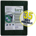 Heavy-Duty 8-mil Reversible Green/Silver Poly Tarp E75155