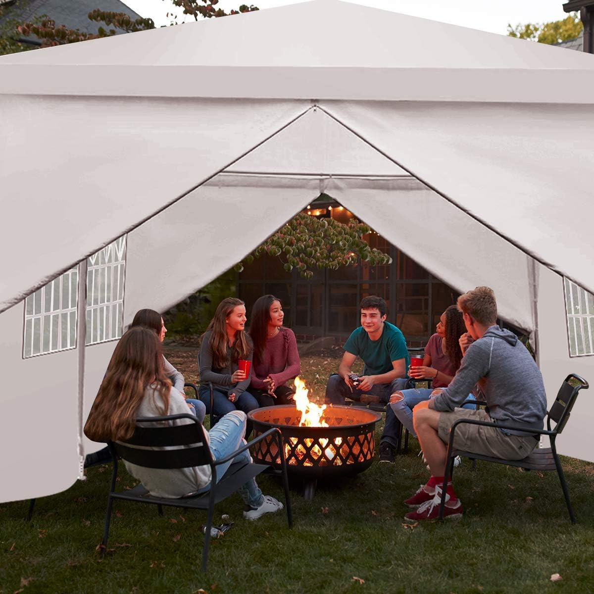 White 10x20 Outdoor Tent Canopy with Removable Sidewalls C109263