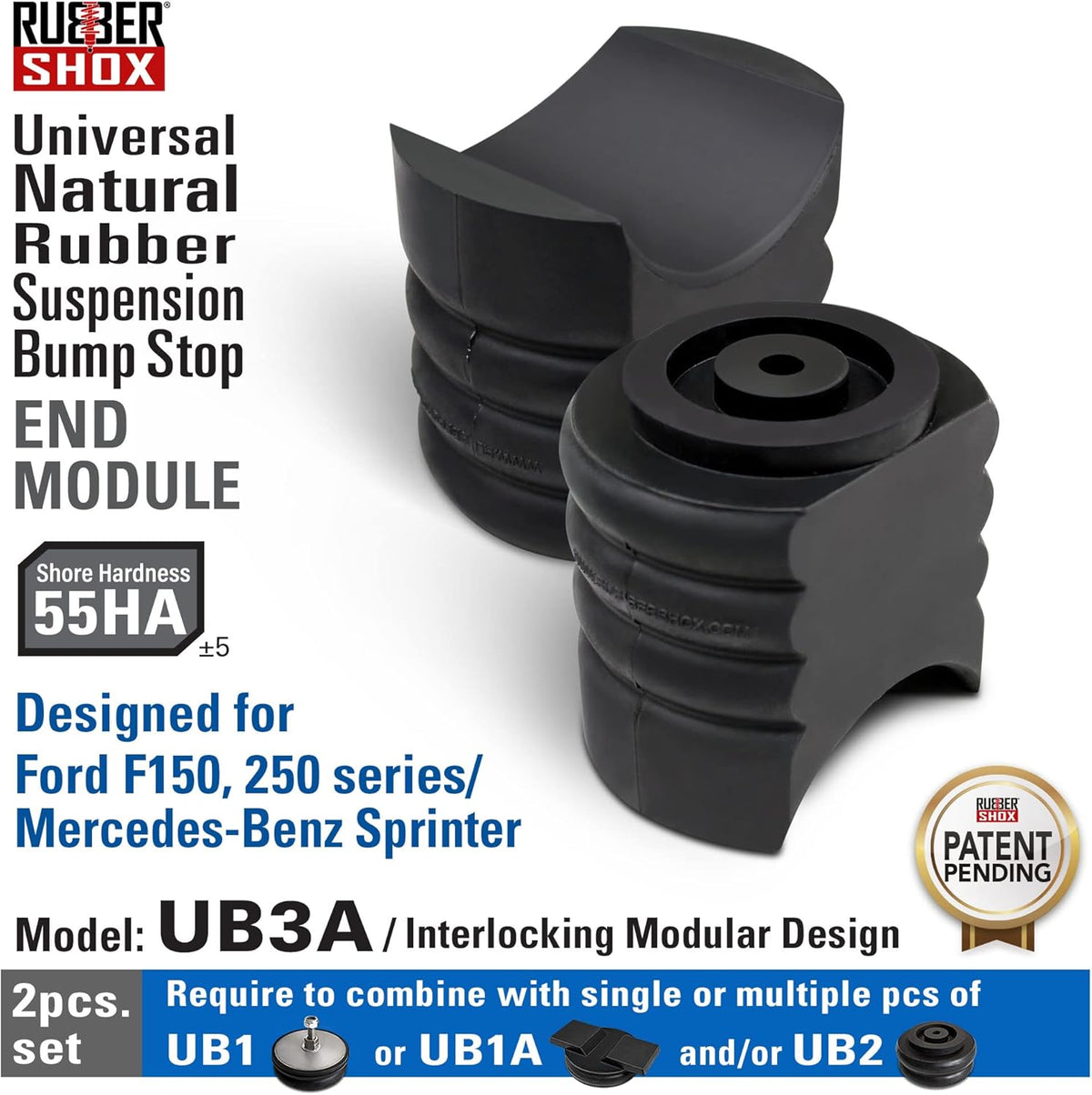 Modular Universal Rubber Front Rear Bump Stop for Truck and RV Suspension N67149
