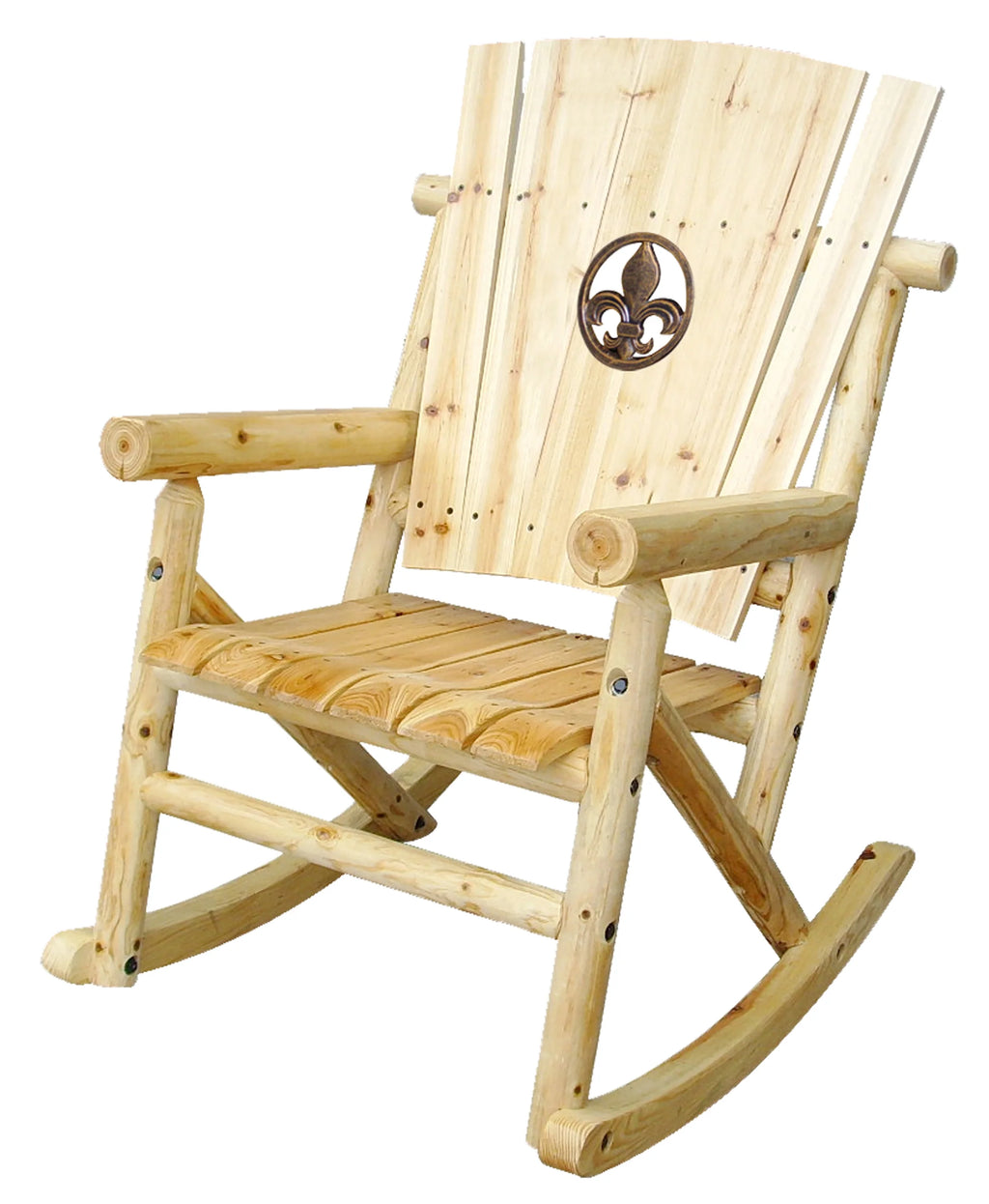Natural Outdoor Wood Rocker P866