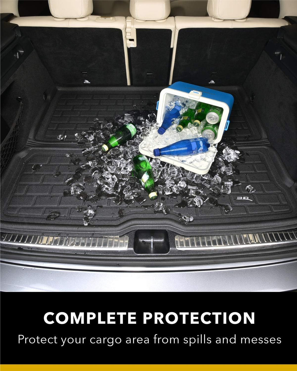 All-Weather Rear Trunk Well Mat for Tesla Model Y 7-Seat 2021 Custom Fit Cargo Liner C73973