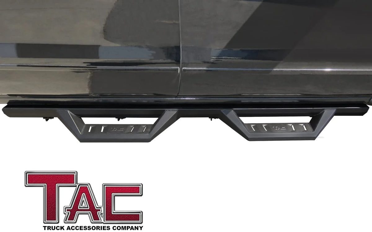 Black Fine Texture Side Steps Nerf Bars Running Boards E965
