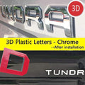 Matte Black Zinc Alloy Rear Emblem Decals Pack of 2 M126334