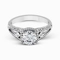 14k White Gold Diamond Ring L37151