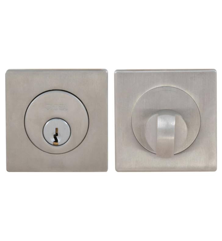 Modern Square Stainless Double Cylinder Deadbolt U771543