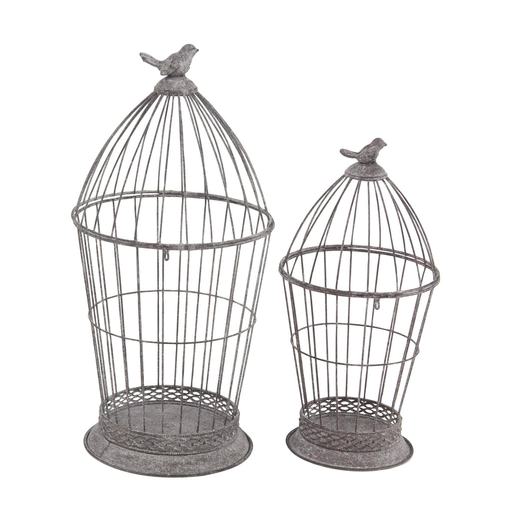 Bird Cage Candle Lanterns, Set of 2 S488825
