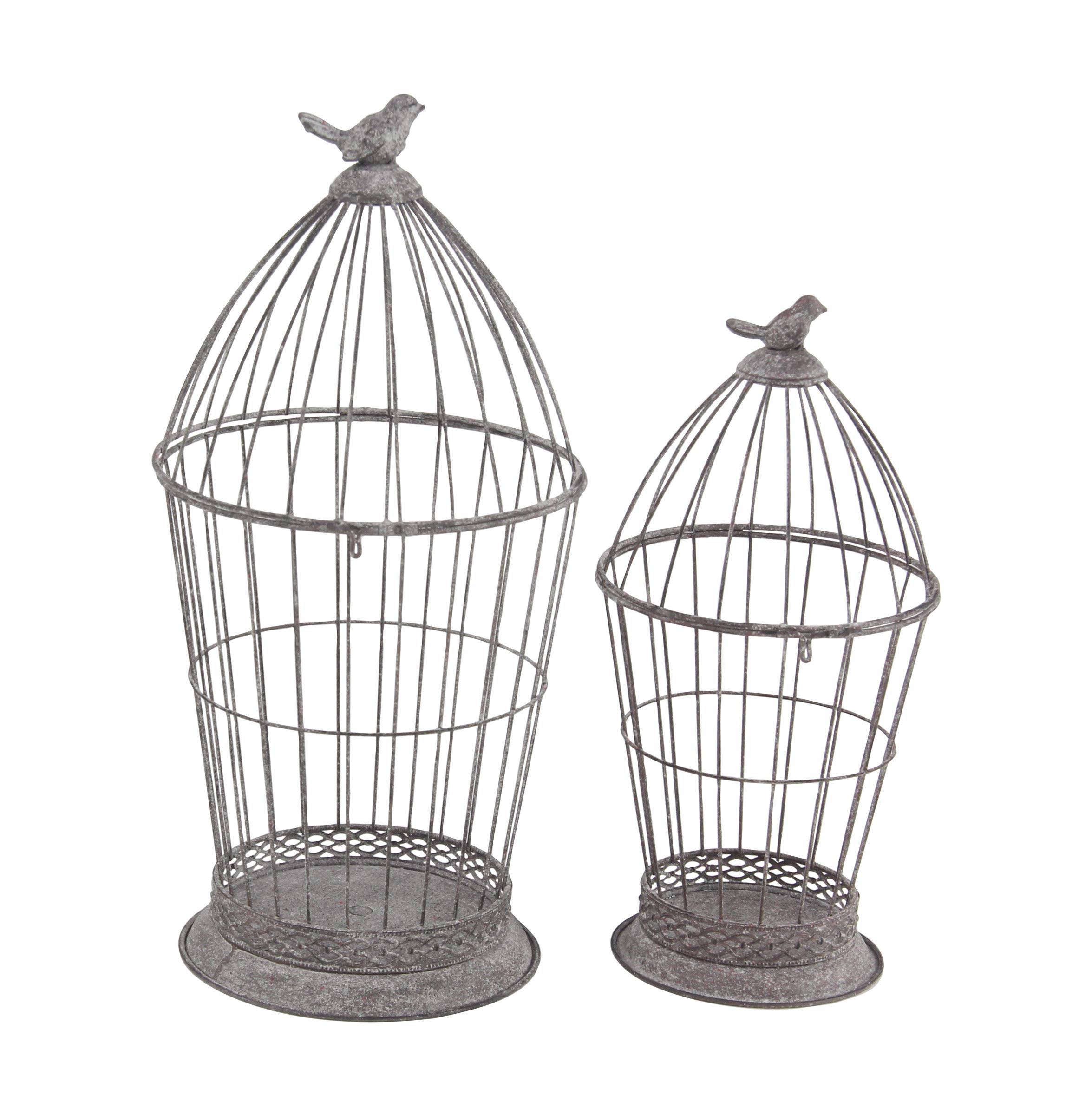 Bird Cage Candle Lanterns, Set of 2 S488825