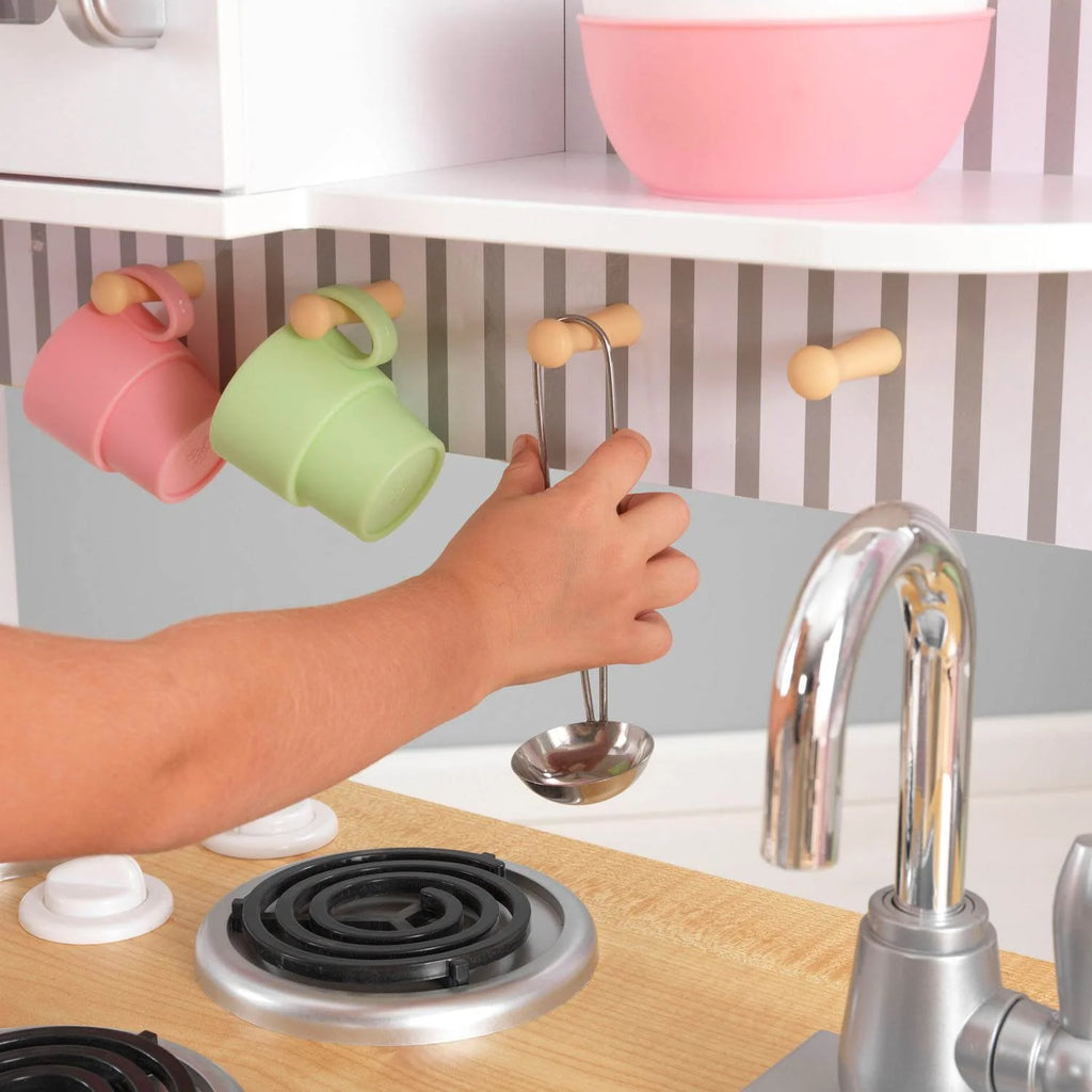 White Wooden Kids Pretend Play Kitchen Z4198