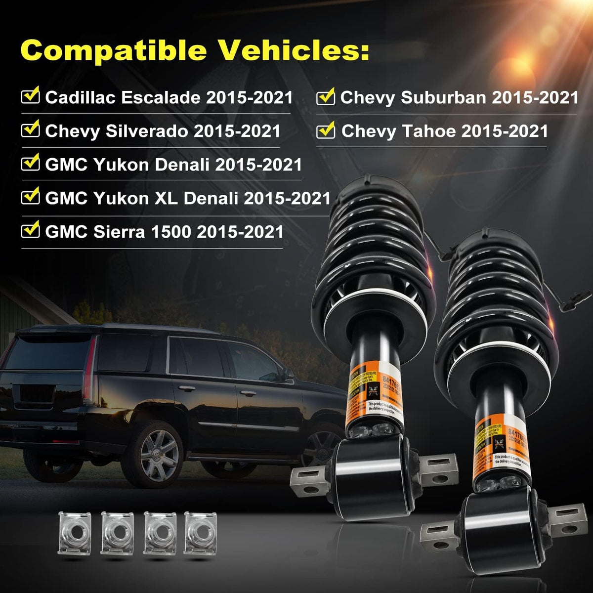 1 Pair Front Shock Assembly with Magnetic Control E160998