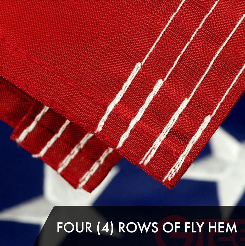 5 Pack American USA US Flag 10x15 ft Embroidered Stars Sewn Stripes Brass Grommets E70838