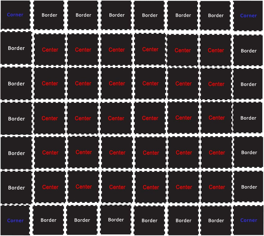 Heavy Duty Rubber Flooring Interlocking Tile Set G260
