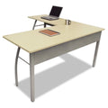 L-Shaped Desk Oatmeal/Gray A588955