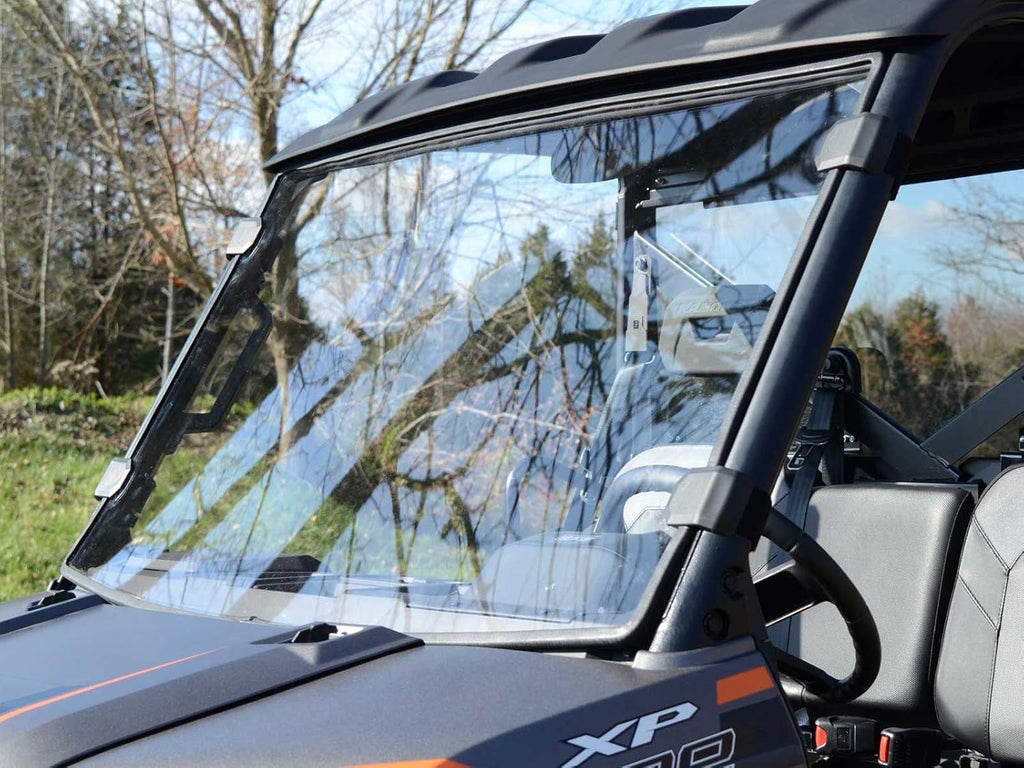 Full Front Windshield for Polaris Ranger XP 900 / XP 900 Crew, 1/4 Clear Polycarbonate I398677