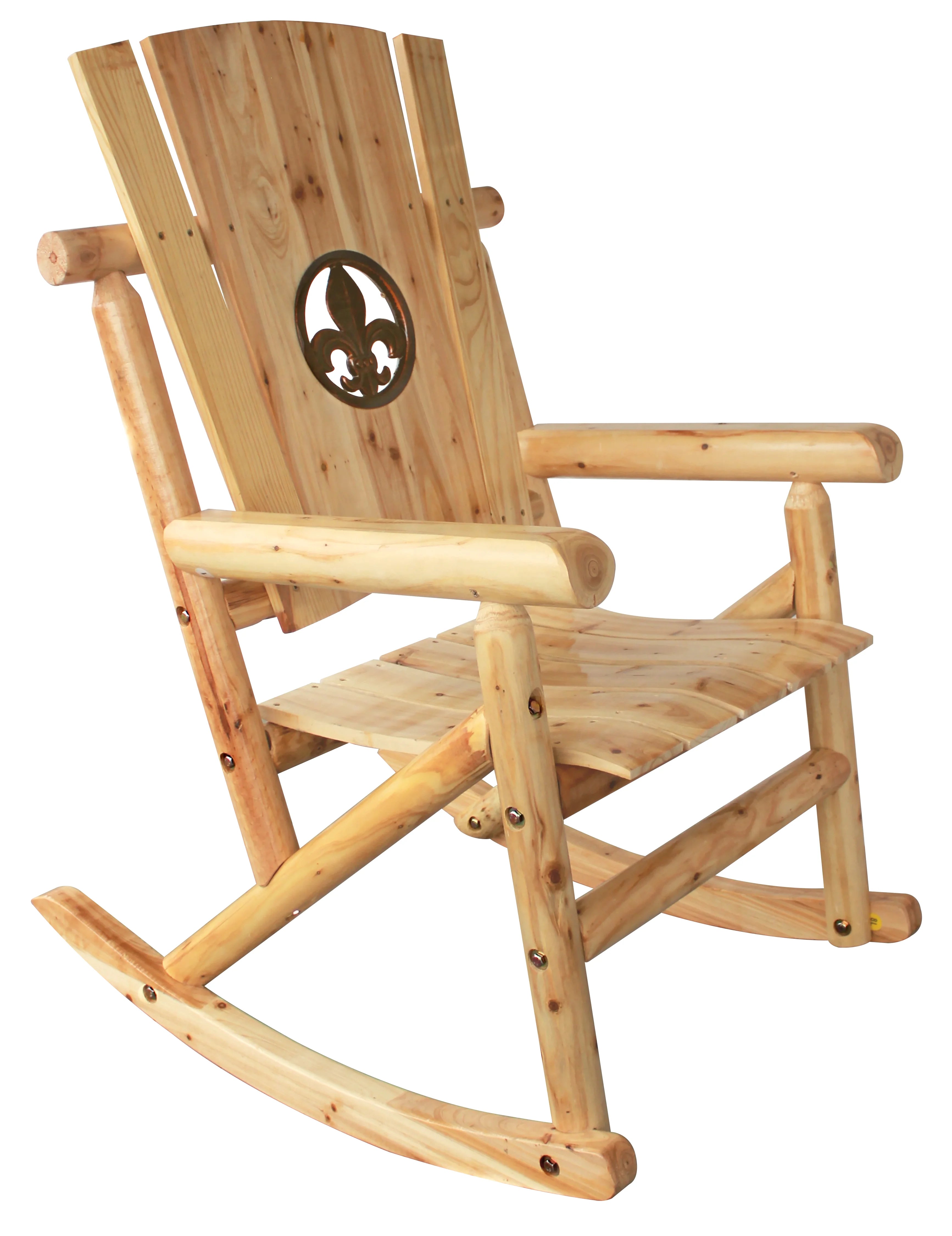 Natural Outdoor Wood Rocker P866