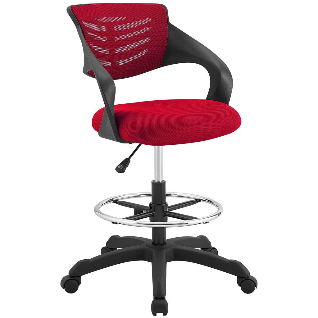 Red Mesh Drafting Chair U764