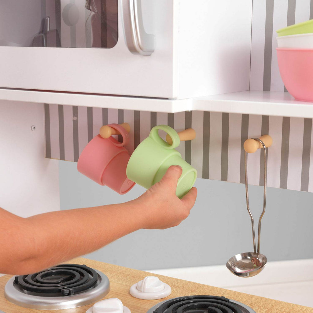 White Wooden Kids Pretend Play Kitchen Z4198