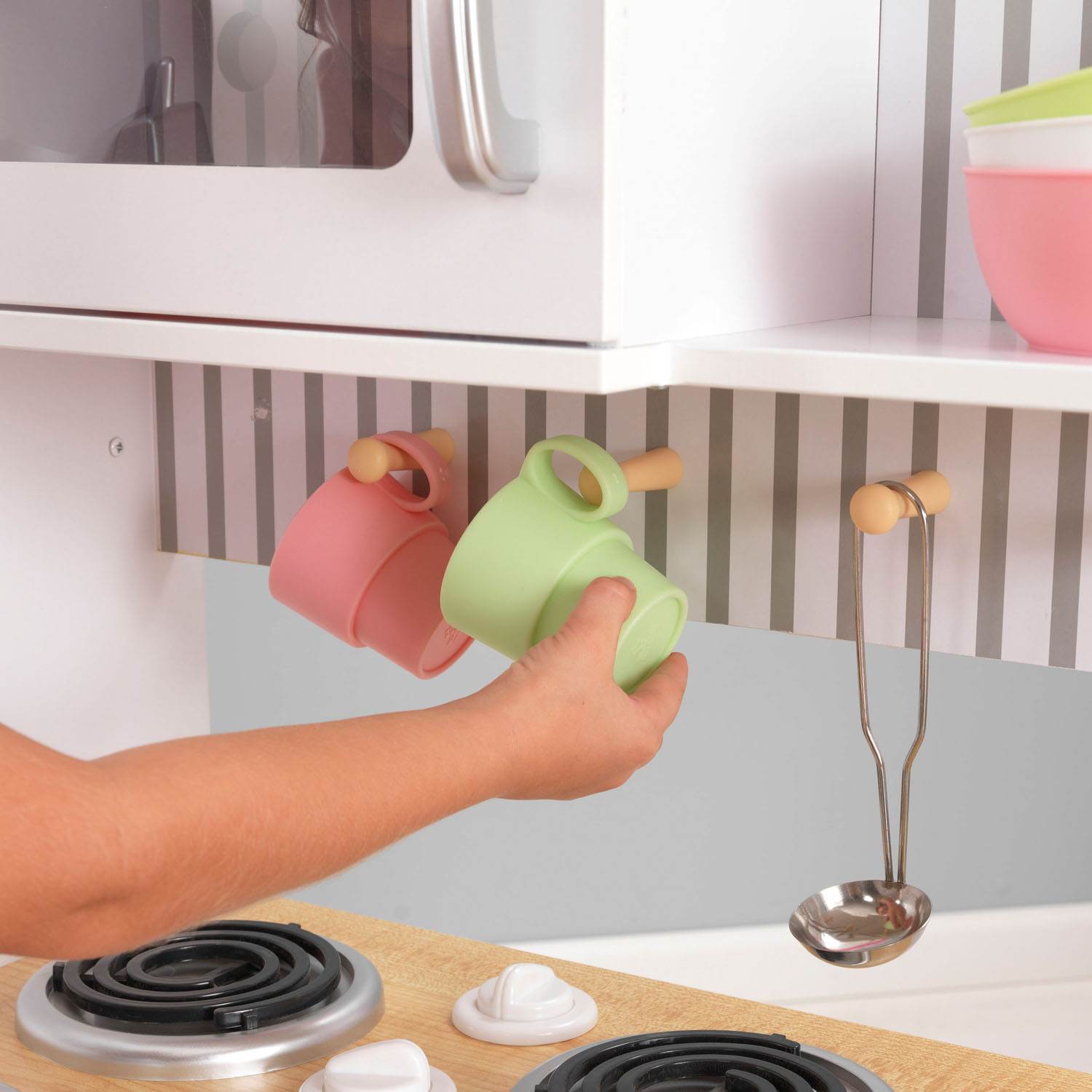 White Wooden Kids Pretend Play Kitchen Z4198